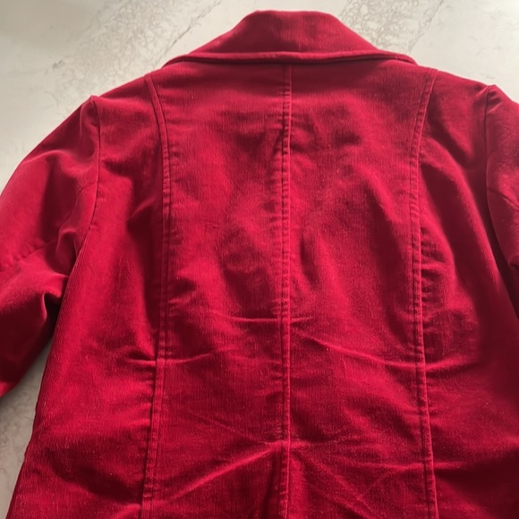 Vintage Optionelle Red Velvet Blazer size small - Picture 11 of 11
